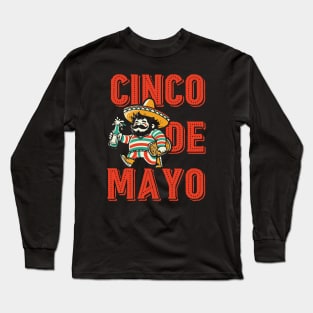 Cinco de Mayo // Mexican Sombrero Fiesta Drunk Long Sleeve T-Shirt